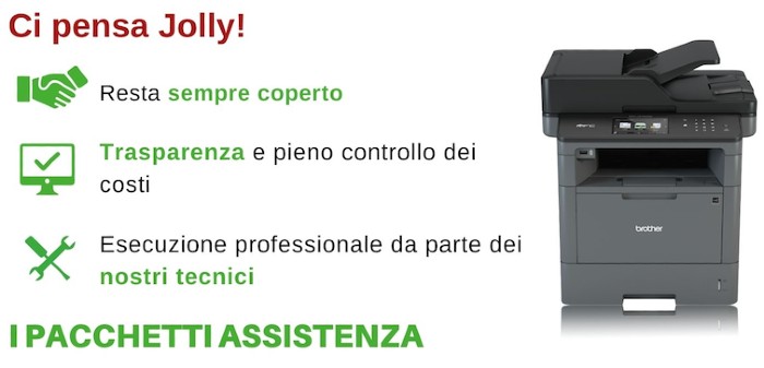 Manutenzione Stampante pacchetto assistenza jolly 